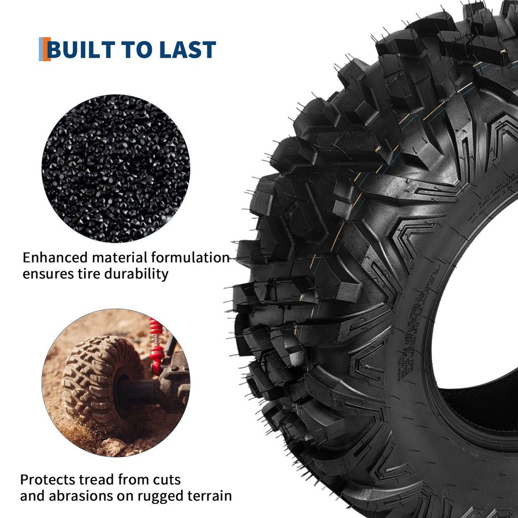 Garvee ATV Tires 29x9-14 6PR Tubeless All Terrain Tires for Trail Desert Mud Dirt Sand, Durable Flexible Sidewalls, Deep Tread Pattern