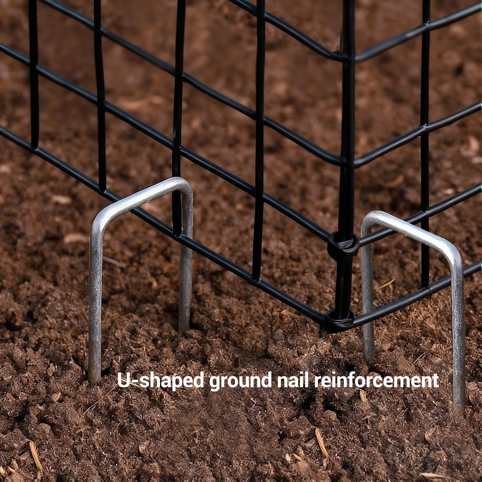 Garvee 18-Pack Heavy Duty Plant Covers with Stakes, Plastic-Coated Steel Garden Fencing