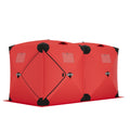 Garvee Ice Fishing Insulated Tent, Large Pop-Up Portable Hub-Style Ice Fishing Shelter, 5-7 Person Shelter 68 Square Feet of Fishable Area