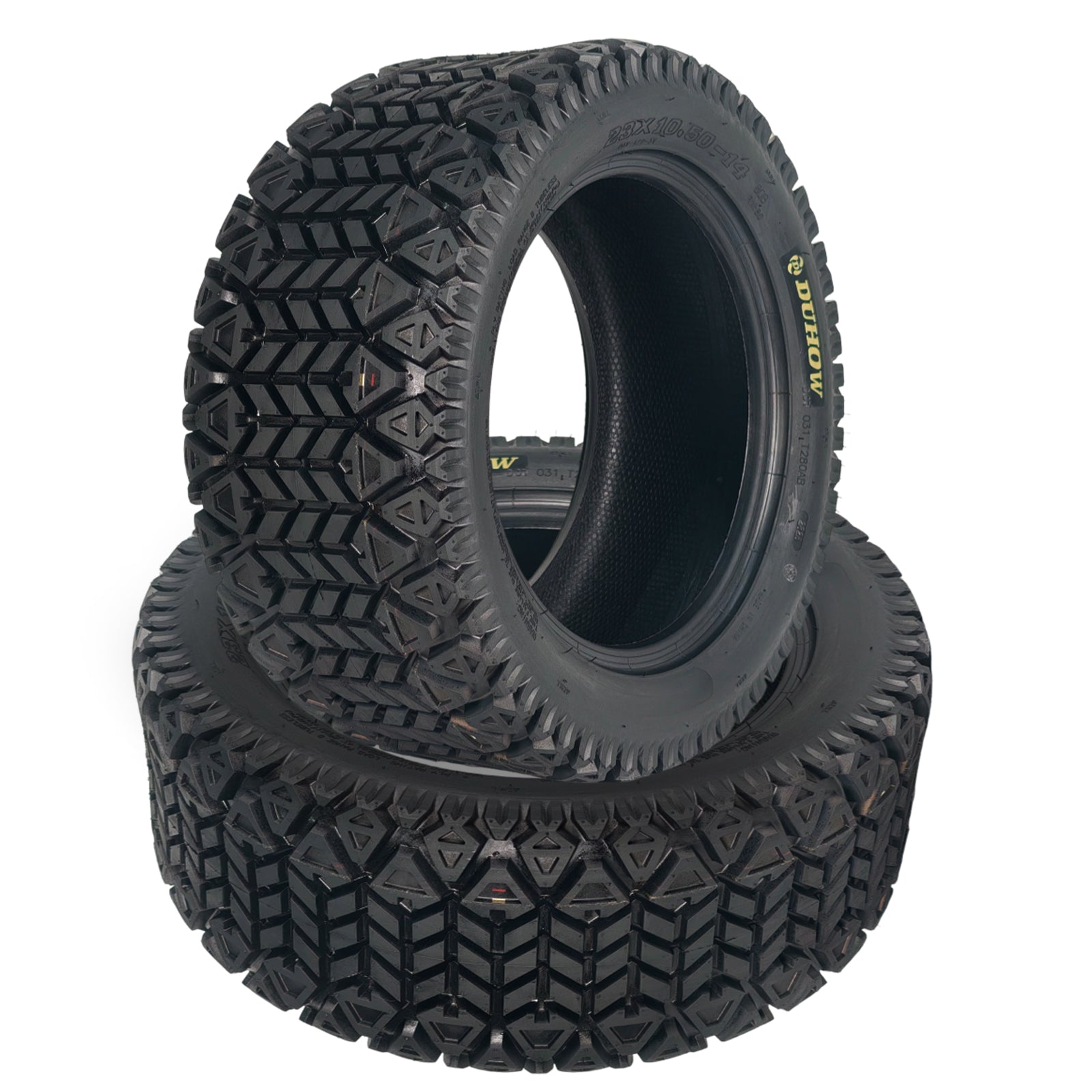 Garvee 23x10.5-14 ATV Tires 2 Pack All Terrain Tubeless 6PR for Trail Desert Mud Sand, 14 Inch, Black