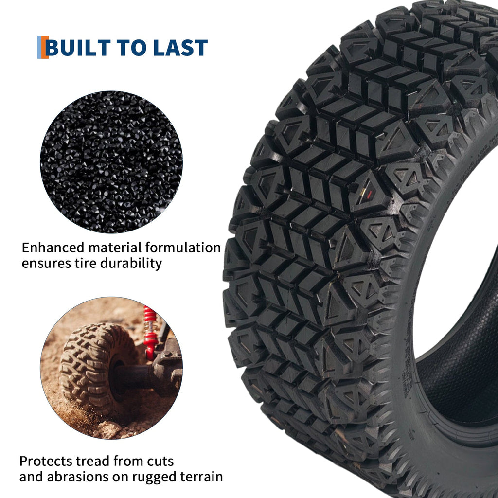 Garvee 23x10.5-14 ATV Tires 2 Pack All Terrain Tubeless 6PR for Trail Desert Mud Sand, 14 Inch, Black