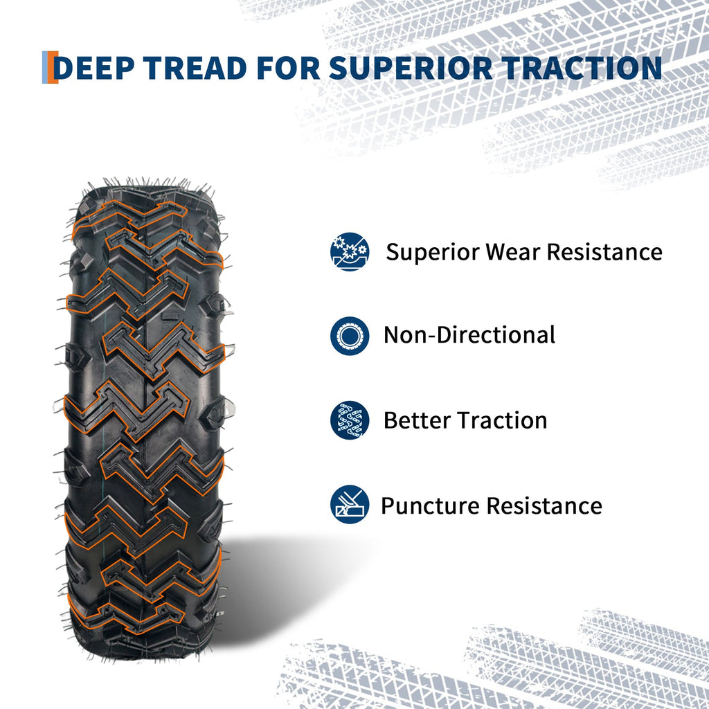 Garvee 23x7x10 ATV Tires 2 Pack All Terrain Tubeless 6PR for Trail Desert Mud Dirt Street Sand