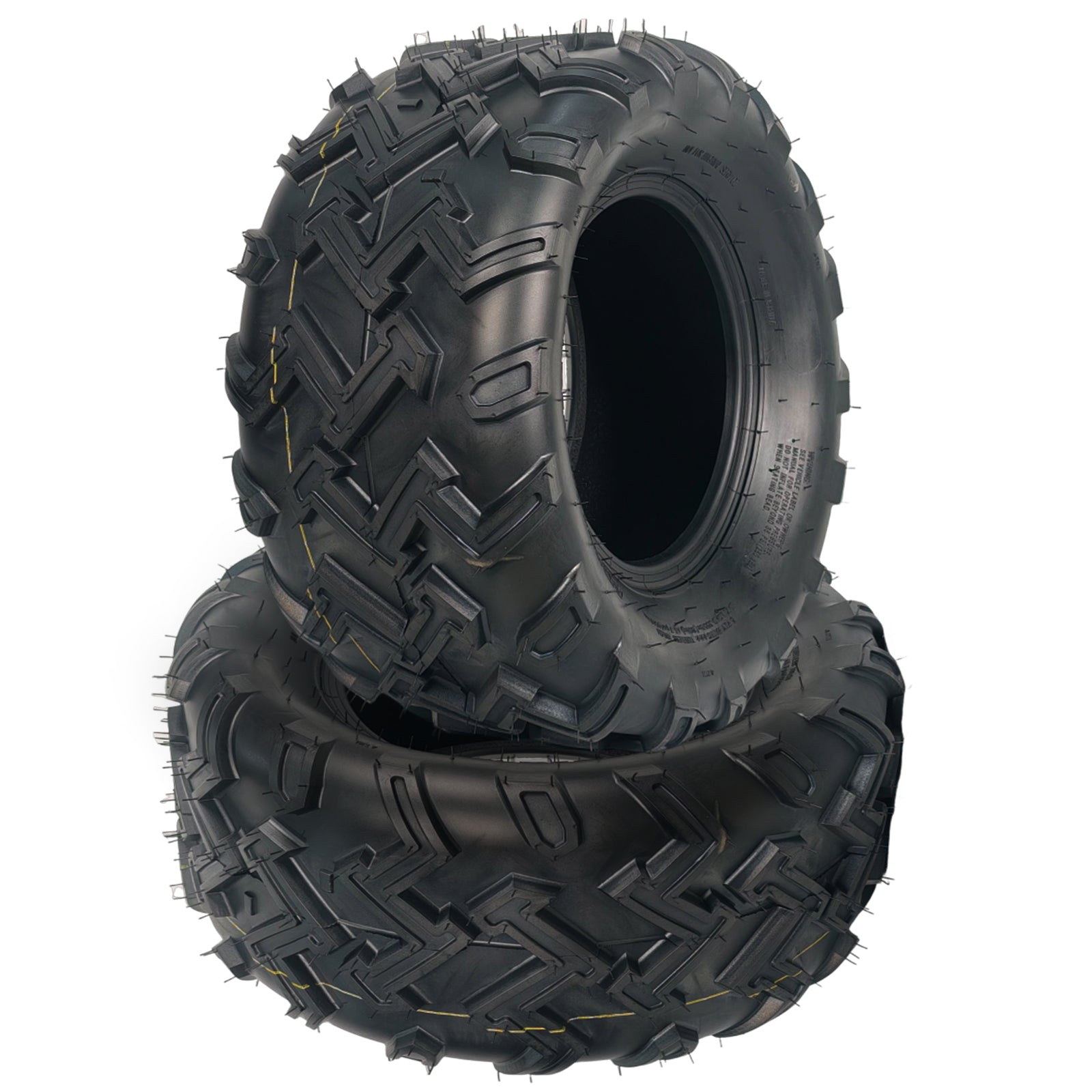 Garvee 22x10-10 ATV Tires 2 Pack All Terrain 6PR Tubeless for Trail Desert Mud Sand Black