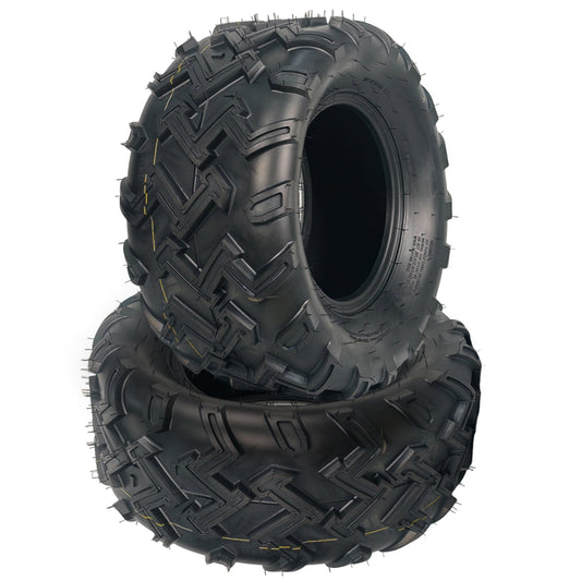 Garvee 22x10-10 ATV Tires 2 Pack All Terrain 6PR Tubeless for Trail Desert Mud Sand Black