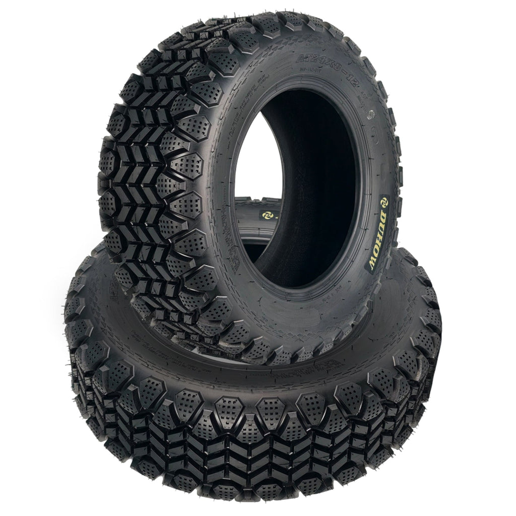 Garvee 24x8x12 ATV Tires 2 Pack All Terrain Tubeless 6PR for Trail Desert Mud Dirt Sand