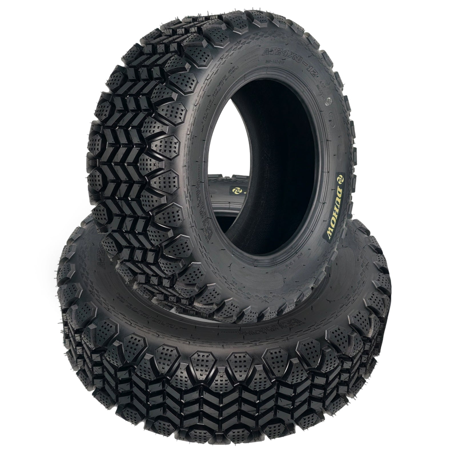 Garvee 24x8x12 ATV Tires 2 Pack All Terrain Tubeless 6PR for Trail Desert Mud Dirt Sand