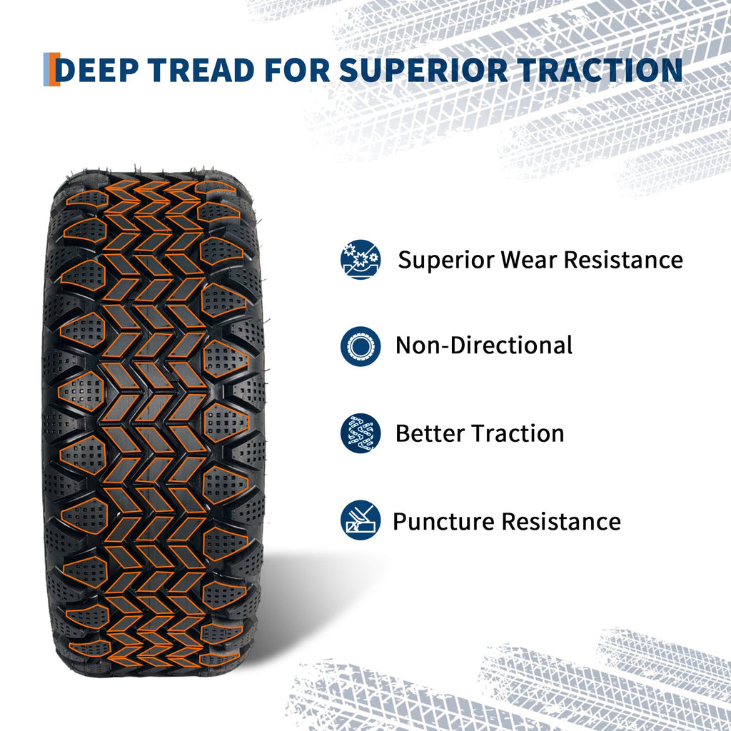 Garvee 24x8x12 ATV Tires 2 Pack All Terrain Tubeless 6PR for Trail Desert Mud Dirt Sand