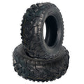 Garvee 24x8x12 ATV Tires 2 Pack All Terrain Tubeless 6PR for Trail Desert Mud Dirt Sand 24 18 12 Black
