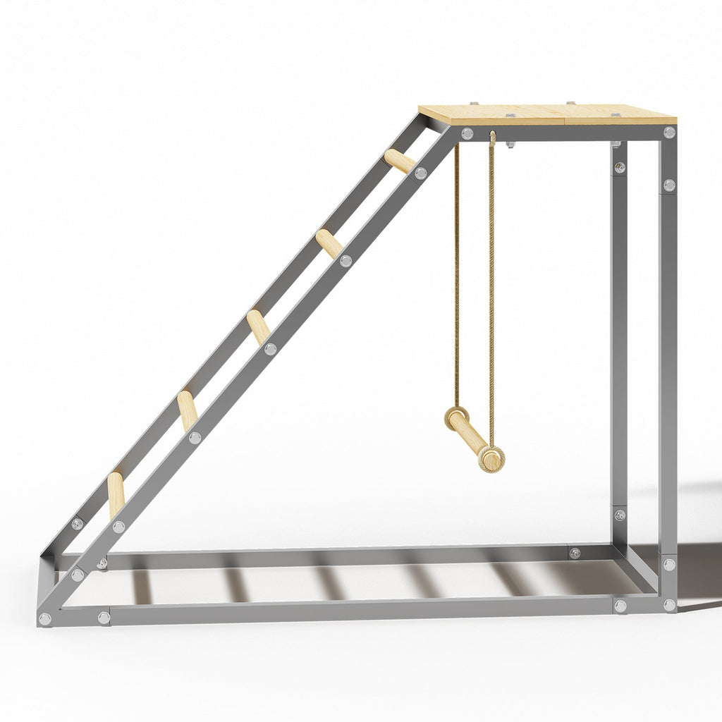 Garvee Chicken Perch for Coop, Chicken Roosting Bars with Swing and Ladder Design for Backyard Farm, Roosting Bars for Chickens in Coop, Easy Installation