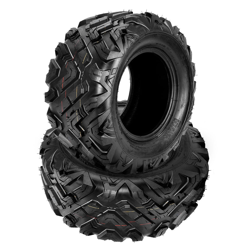 Garvee 20x10-10 ATV Tires 6PR Tubeless All Terrain Tires for Trail Desert Mud Dirt Street Sand 20x10-10 Black