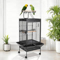 Garvee Large Metal Parrot Cage for Birds, Heavy-Duty Aviary with Acrylic Door, Perches, Stainless Steel Bowls & 360° Wheels, Secure 64.4" Tall Pet Bird Cage for Macaws Cockatoos African Greys