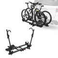 Garvee Hitch Bike Rack for Car, 2 E-Bike Racks, 200 LBS Capacity, Anti-Wobble, Foldable & Tiltable, Fits Fat Tire Bikes, 2" Receiver, Black