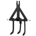 Garvee Middle Buster for CAT 0& 1, 3-Point Quick Hitch Tractors with 3 Adjustable & Replaceable Ripper Shanks, Upgraded Heavy Duty Steel Furrowing Plow
