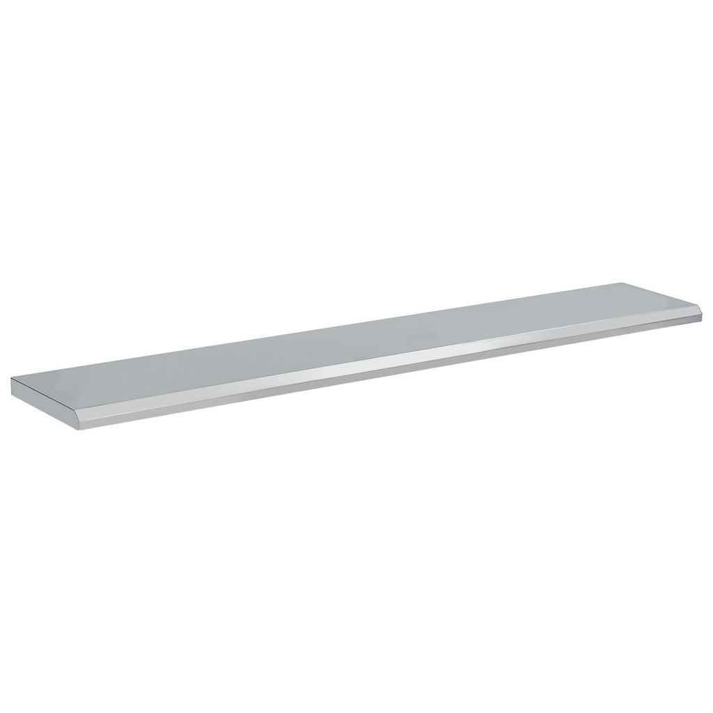 Garvee Folding Concession Shelf 72" x 12" - 304 Stainless Steel, Wall Mount, Drop Down, for Food Truck, BBQ, Restaurant