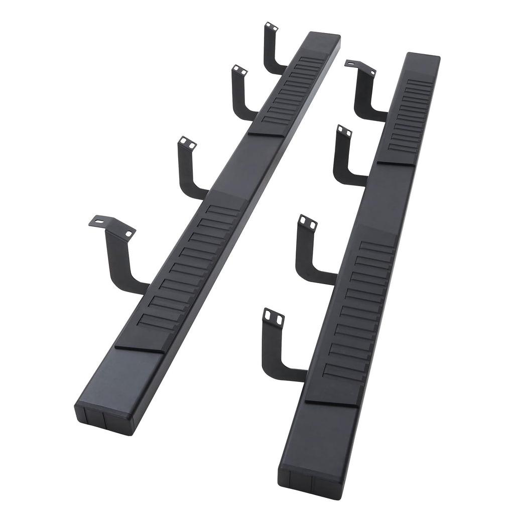 Garvee 6" Wide Running Boards for 2007-2018 Silverado 1500 Crew cab, Stainless Steel Side Steps Nerf Bars