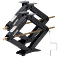 Garvee 7500 lbs RV Scissor Jacks, 24" Heavy-Duty Leveling Stabilizers with Crank Handle, 4"-24" Adjustable Height, Powder-Coated Steel Base for Travel Trailers, RVs, and Campers, 2 Pack