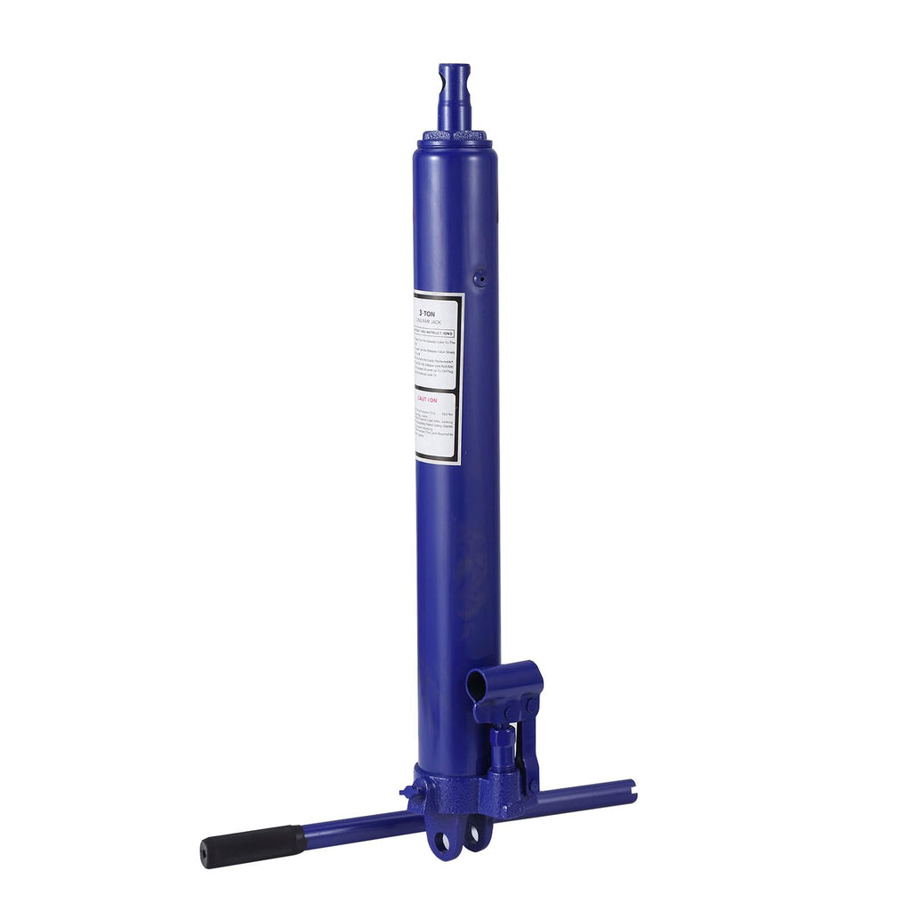 Garvee 3 Ton Long Hydraulic Ram Jack with Handle, Hydraulic Long Ram Jack Engine Lift Hoist Manual Cherry Picker Compatible with All Terrain Vehicle