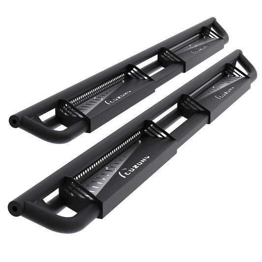 Garvee 6" Drop Running Boards, Black Powder Coated Side Step Bars, Fits 2018-2025 Jeep Wrangler JL 4 Door