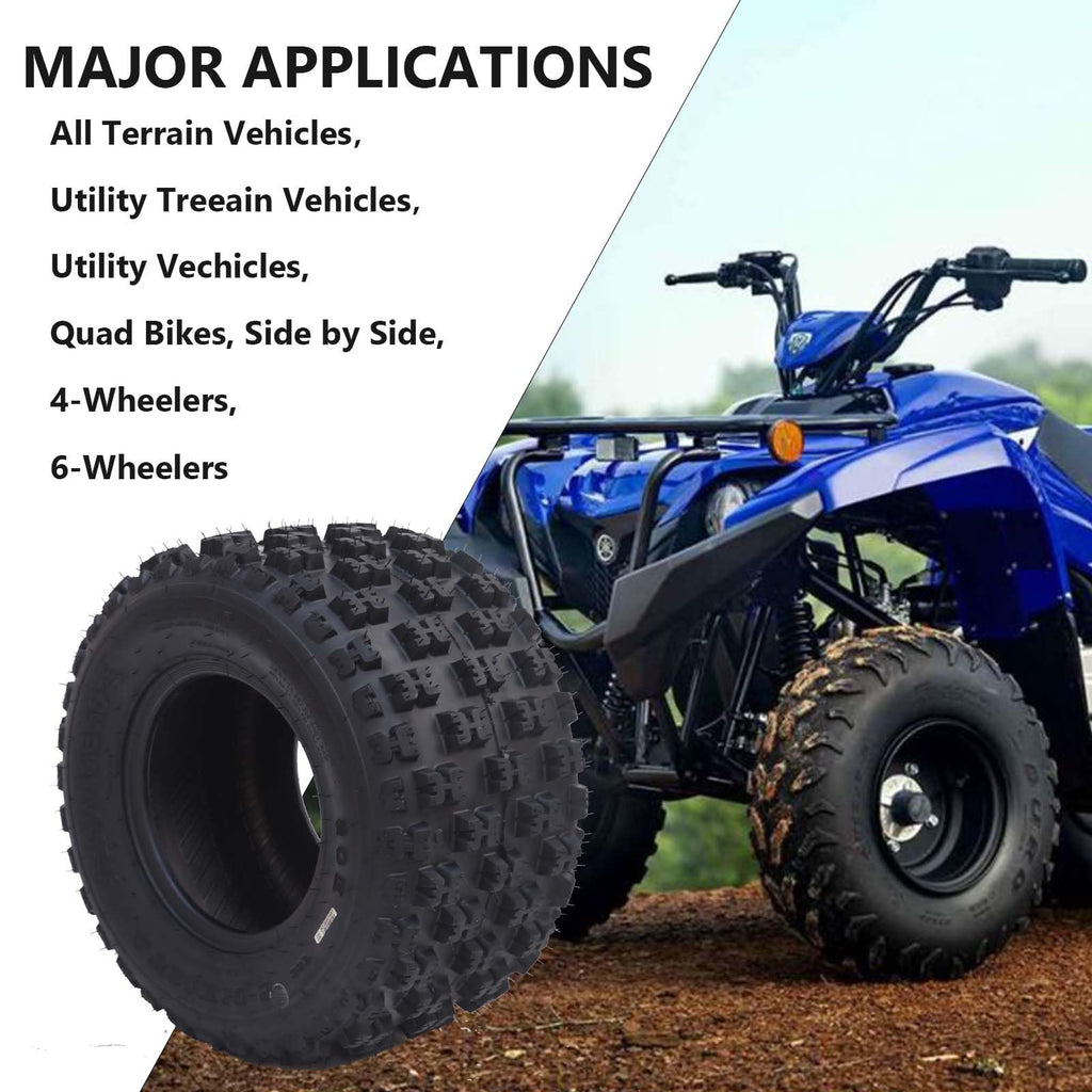 Garvee Set of 4 ATV UTV All-Terrain Tires 23x7-10 Front 22x10-10 Rear 6-Ply Tubeless