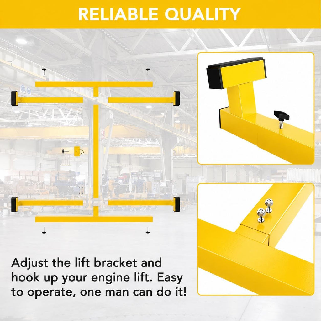 Garvee Truck Bed Lifter Box, Heavy-Duty Lift Support for Pickup Trucks, 800 lbs Weight Capacity, Ideal for Truck Beds, Yellow