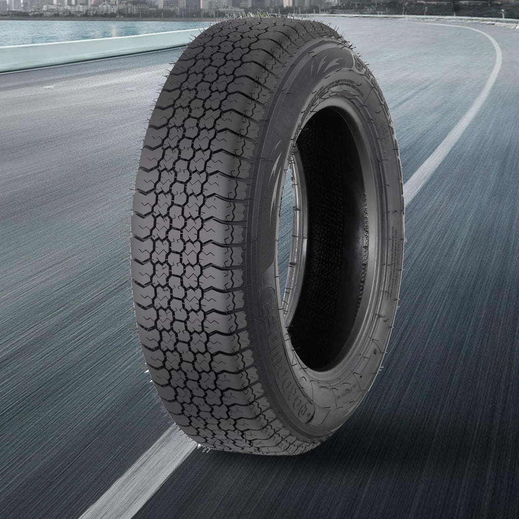 Garvee ST205/75D14 Trailer Tires, 6PR Load Range C, 14in Fuel-saving Designed Trailer Tires 205 75 14 for Travel/Camper/Landscape/Cargo/Utility/Boat/Horse/Farm/Hauler Trailer