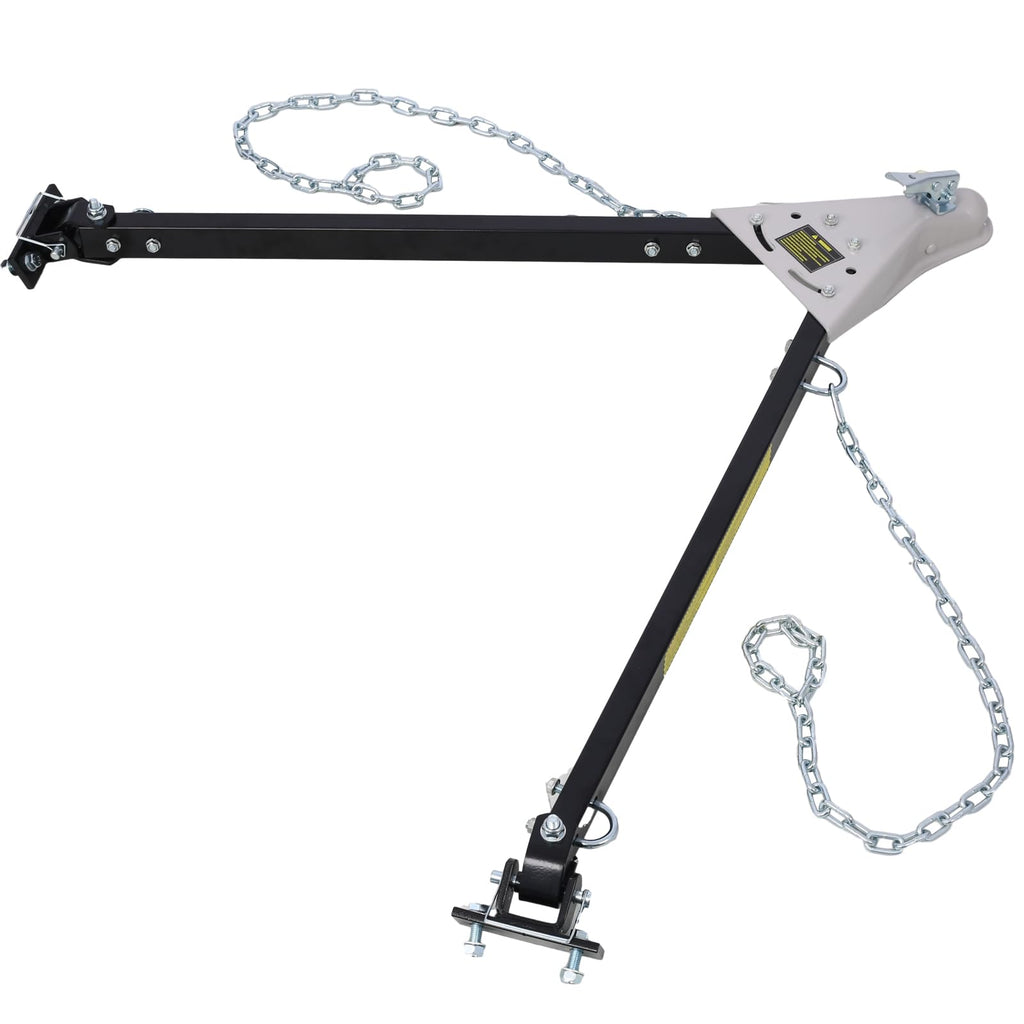 Garvee Tow Bar for Vehicles, 5000 lbs Capacity Adjustable Towing Bar with Bumper Mount, 2 Chains, and Universal Coupler for 2-Inch Ball Hitch, Fits Jeeps, Trucks, SUVs, RVs, Boats, and Trailers