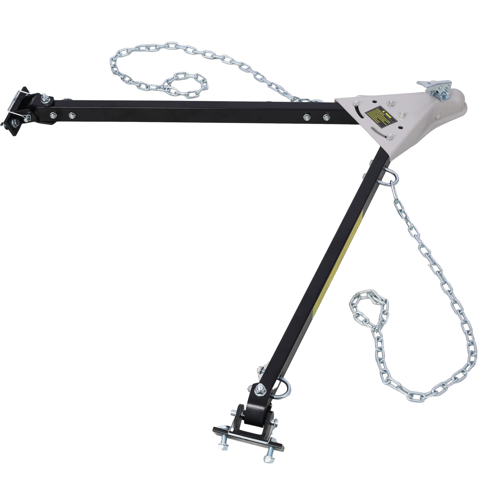 Garvee Tow Bar for Vehicles, 5000 lbs Capacity Adjustable Towing Bar with Bumper Mount, 2 Chains, and Universal Coupler for 2-Inch Ball Hitch, Fits Jeeps, Trucks, SUVs, RVs, Boats, and Trailers