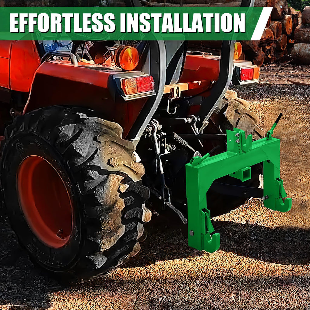 Garvee 3-Point Quick Attach Hitch, 2 Inch Receiver & 5 Bolts Adjust