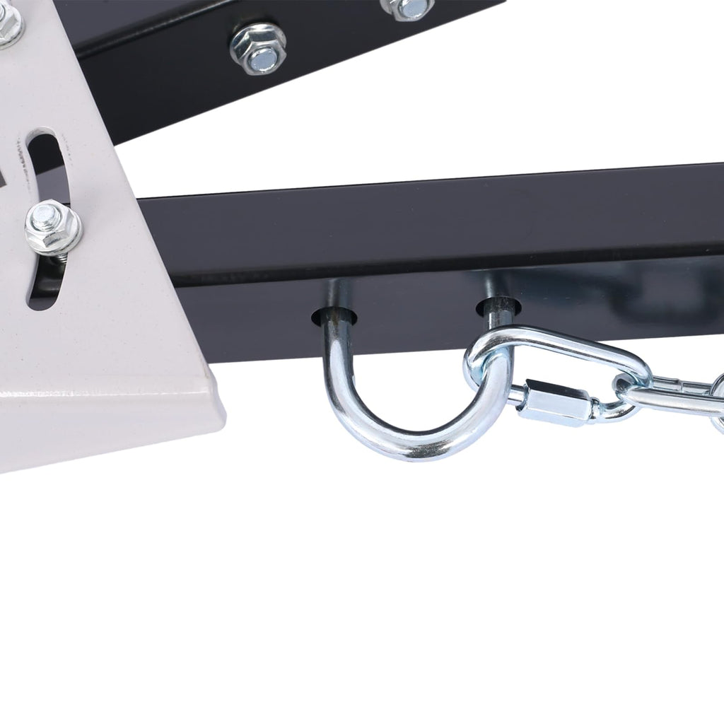 Garvee Tow Bar for Vehicles, 5000 lbs Capacity Adjustable Towing Bar with Bumper Mount, 2 Chains, and Universal Coupler for 2-Inch Ball Hitch, Fits Jeeps, Trucks, SUVs, RVs, Boats, and Trailers