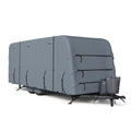 \Garvee 6-Layer Heavy-Duty RV Cover - Waterproof Windproof Travel Trailer Cover with Breathable Top, Tire Covers, and Accessories, Fits 21'-24' Motorhomes & Campers