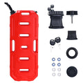 Garvee Heavy-Duty 20L Portable Gas Can for Car, Motorcycle, ATV, UTV – HDPE Fuel Tank with Locking Mounting Bracket, Key Lock, U-Bolt for 1" Tube – Off-Road, US Market, Lockable