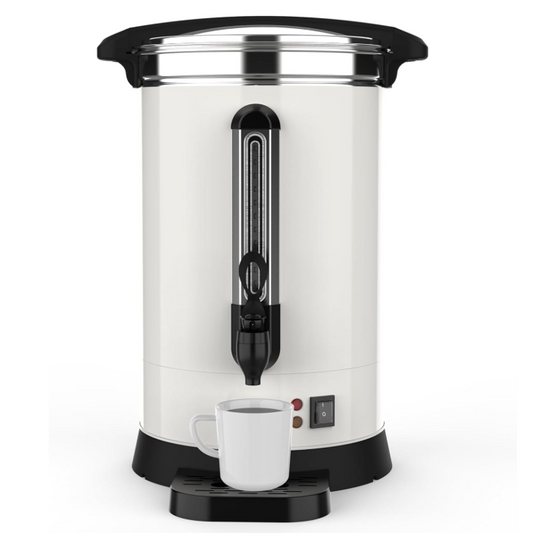 Garvee 100 Cups Coffee Urn,14L/3.8 Gallon Double Wall Commerical Coffee Maker for Buffet Catering Wedding Gathering,Large Capacity Hot Coffee Dispenser,Stainless Steel Hot Water Urn