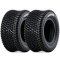Garvee 2-Pack 16x6.50-8 Lawn Mower Tires – 4PR Turf Tire, Tubeless, 620lbs Load Capacity – Replacement for Riding Mowers, Garden Tractors & Grass Cutting Equipment (Wheels NOT Included)