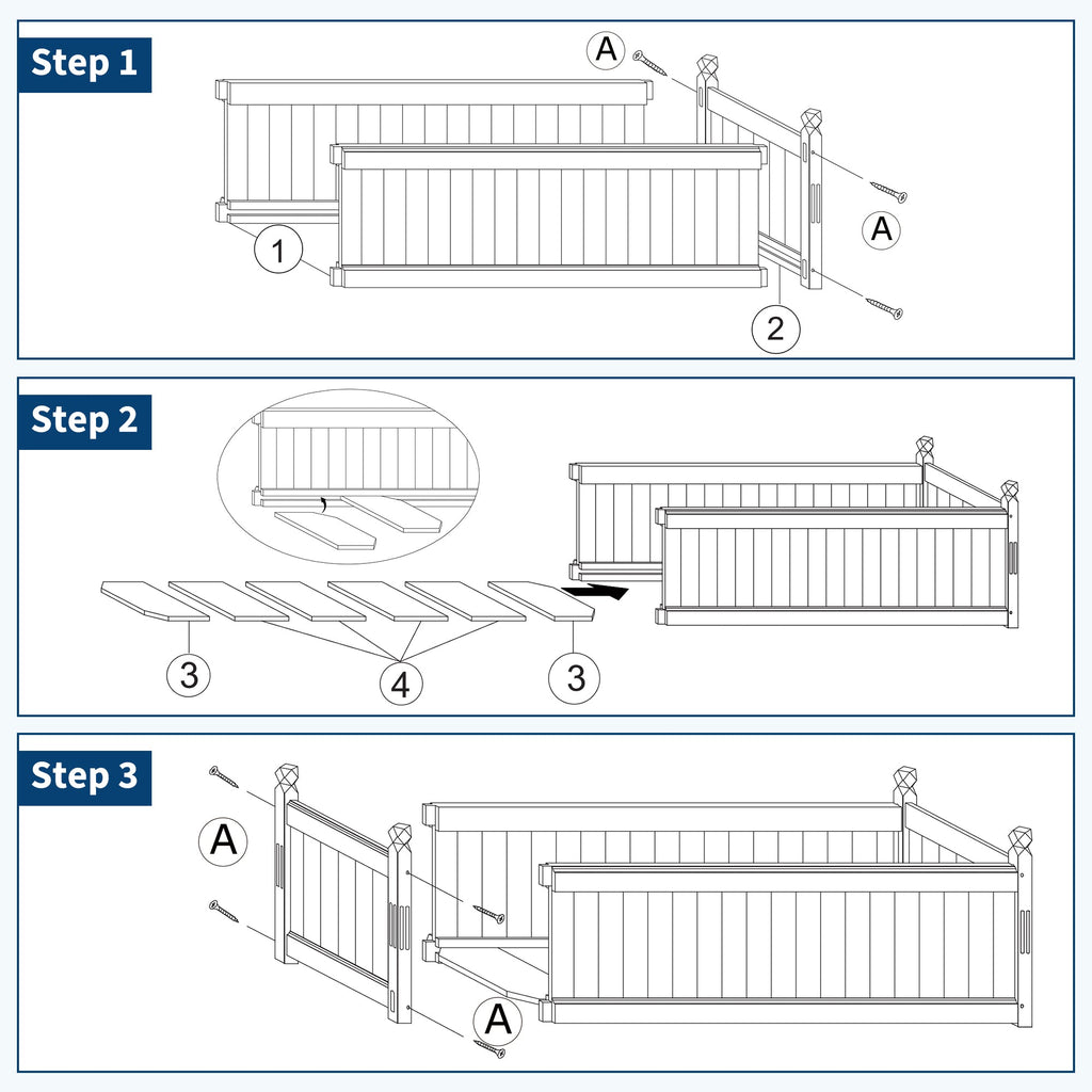 Garvee 43" x 15" x 13" Sturdy Fir Wood Raised Garden Bed – Large Rectangular Outdoor Planter Box for Vegetables, Herbs, Flowers – Easy Tool-Included Assembly, Ideal for Patio, Balcony, Backyard, Yellow