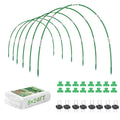 Garvee Garden Netting Kit for Raised Beds and Vegetable Plants, 8 × 24 FT Fine Mesh Cover with 5 Fiberglass Hoops and 20 Clips