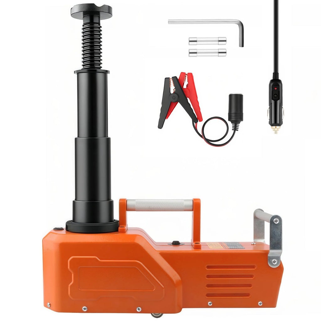 Garvee 5-Ton Electric Hydraulic Car Jack, Portable Vehicle Lift with Built-in Tire Inflator Pump & LED Light for Sedan, SUV, MPV, and Truck - Lifting Range 155-450mm, Ideal for Urgent Tire Changes & Repairs