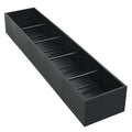 Garvee 68" x 12" x 18" Raised Garden Bed with Base, Modern Black Steel Planter Box, Bottomless Design for Drainage, Removable Dividers, Weather-Resistant Outdoor Garden Bed, Easy Assembly