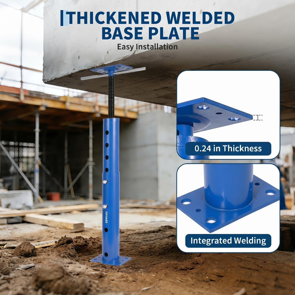 Garvee Heavy Duty Adjustable House Floor Jack Posts, 2 Pack – 18,000 lbs Capacity – 19-36in Telescopic Support – For Basement Leveling, Lifting & Permanent Construction – Joist Beam Jacks – Blue, 19-36in