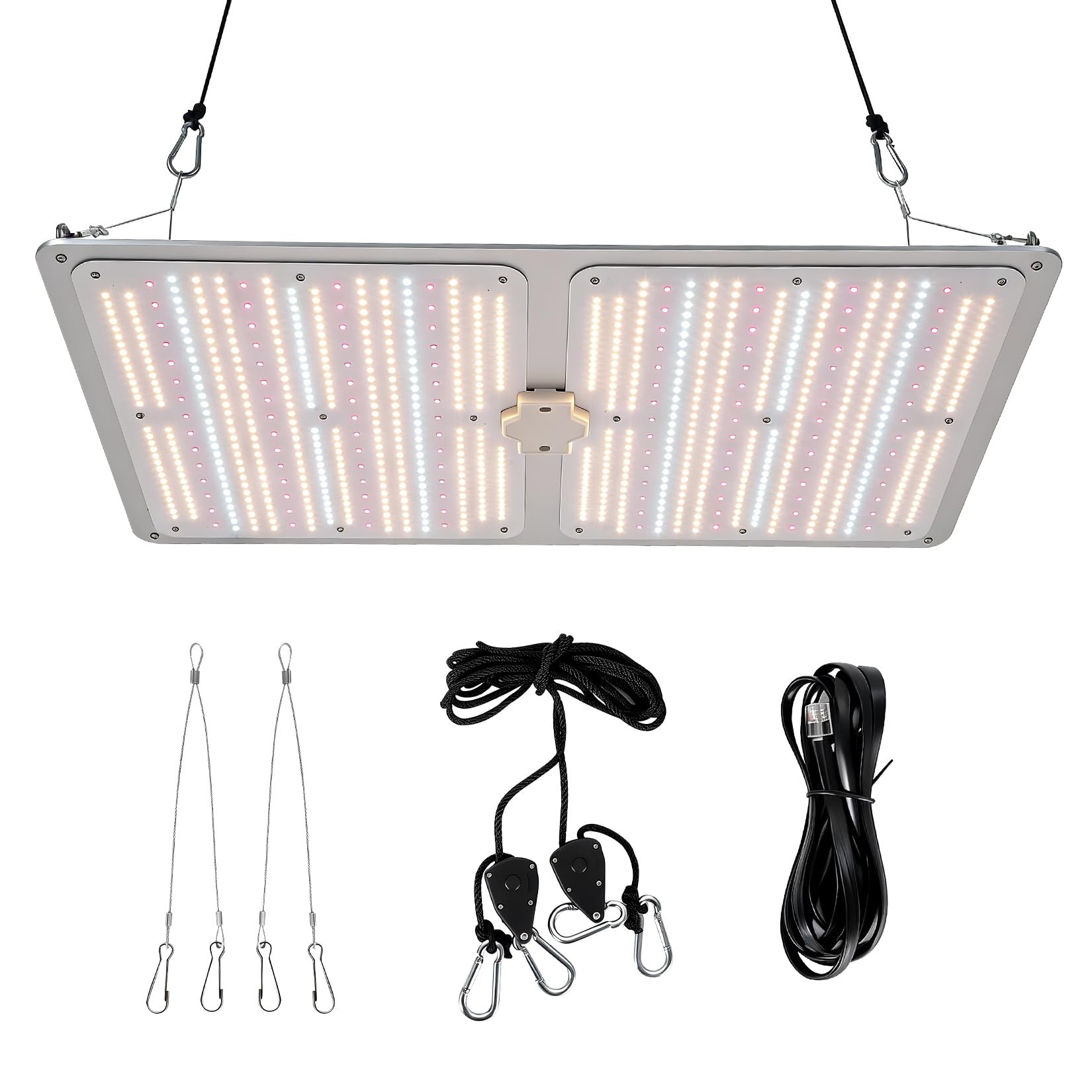 Garvee 300W LED Grow Light Full Spectrum with Red & IR, Dimmable Quantum Board Plant Light for Indoor Plants Seedling, Veg and Bloom, 15.75×23.62in, 120V US Plug