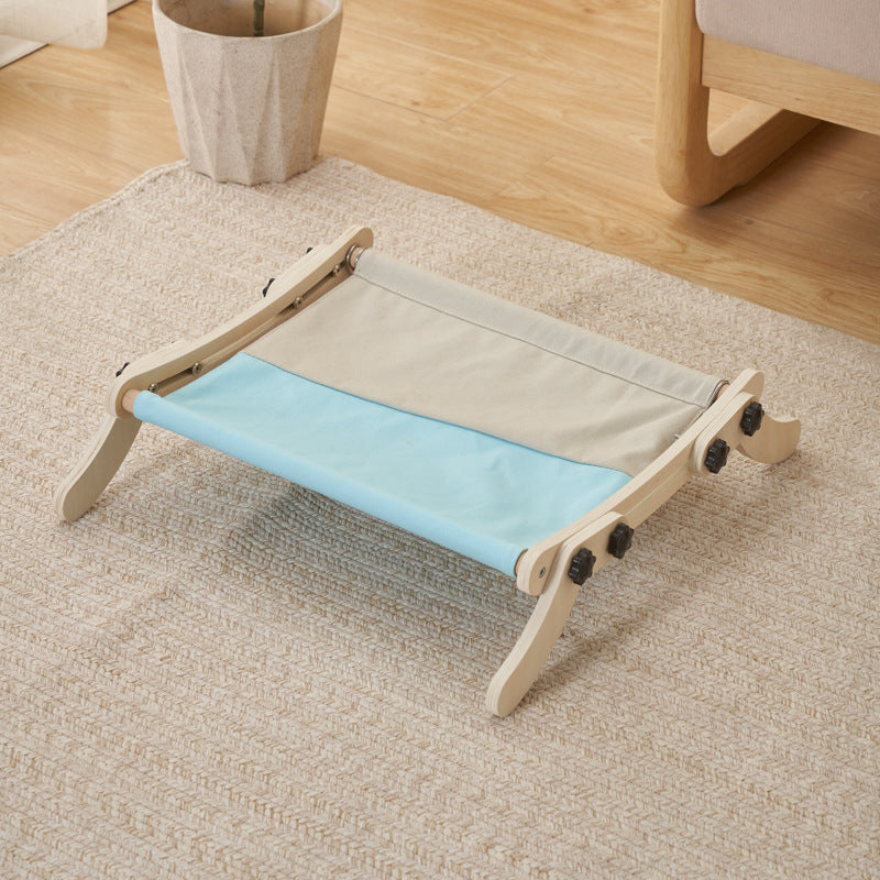 Garvee Cat Window Perch, Cat Radiator Bed Hammock, Holds Up to 18kg Wooden Seat Cats Bed, No-Screw Adjustable and Suction Cups, for Windowsill, Bedside, Radiator, Easy Assembly