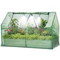 Garvee 3-in-1 Raised Garden Bed Kit with Greenhouse Cover & Self-Watering – Galvanized Metal Planter Box, Irrigation & Insect Mesh, Outdoor Vegetable & Flower Box – Durable, Beige, 180x90x30cm