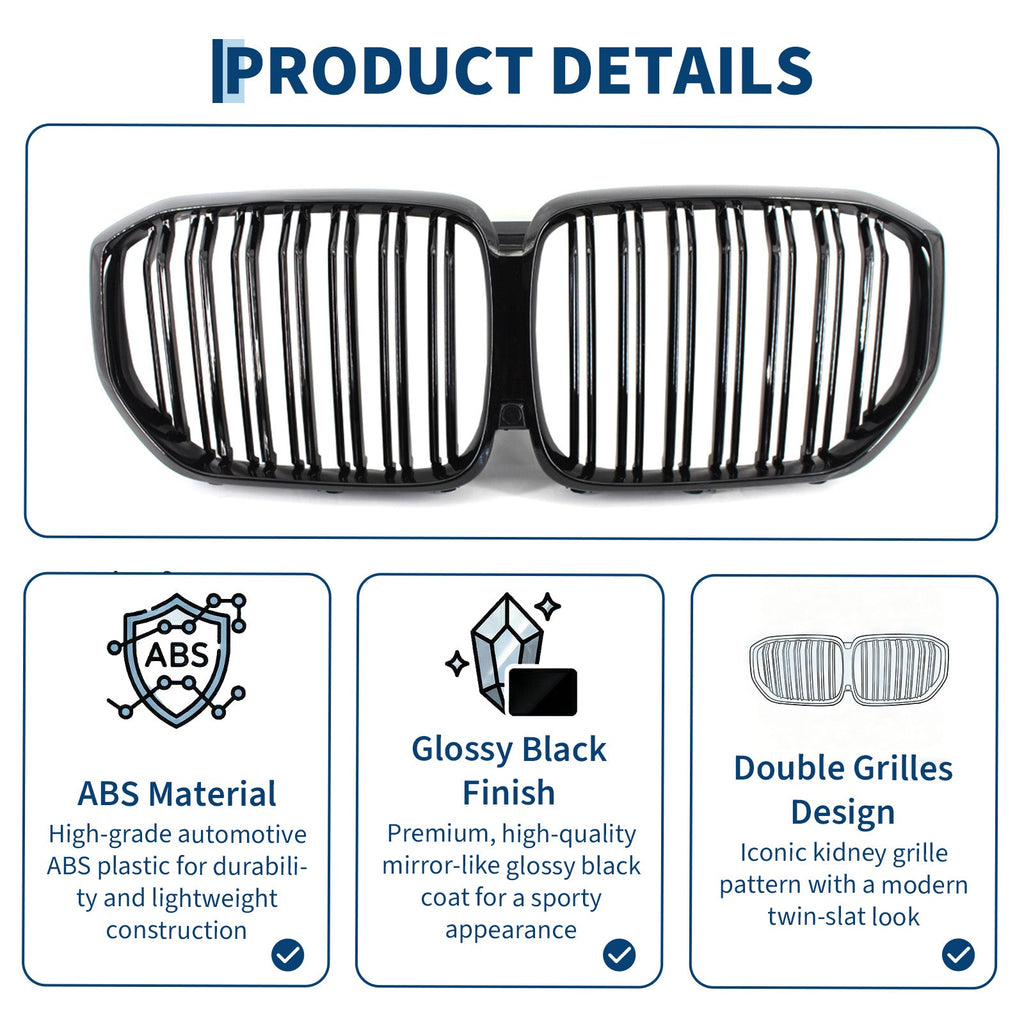 Garvee Universal Car Front Bumper Grille Guard, Heavy Duty Radiator Protective Mesh Cover, Anti-Debris Engine Protection Grill Mesh, Exterior Upgrade Automotive Accessories, Fits Most Cars & Sedans
