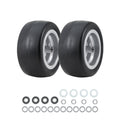 Garvee Flat Free Durable Tire for Golf Cart - Heavy Duty 500lbs, Zero Turn Front Wheel, Centered Hub with 1/2", 5/8", 3/4" Ball Bearings - Replacement for Bad Boy, Cub Cadet - 2 Pack, Size: 13×6.50-6