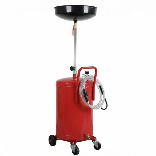 Garvee Heavy Duty Oil Drain Tank for Automotive Workshops – Steel Construction – Large Capacity Used Oil Collection – Adjustable Funnel – Ideal for Engine Oil Waste Recovery – 20 Gallons