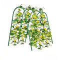 Garvee 4 x 5.3 ft Garden Arch Trellis, U-Shaped Metal Trellis for Raised Beds, Cucumbers, Squash, Roses & Climbing Plants