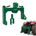 Garvee Heavy Duty 3-Point Quick Hitch Tool Set for Category 1 Tractors - Upgraded Versatile Adapter, 2" Receiver, 5-Level Adjustable Bolt, 3000 lbs Capacity, Quick Attach, Trailer Hitch Attachment - Green