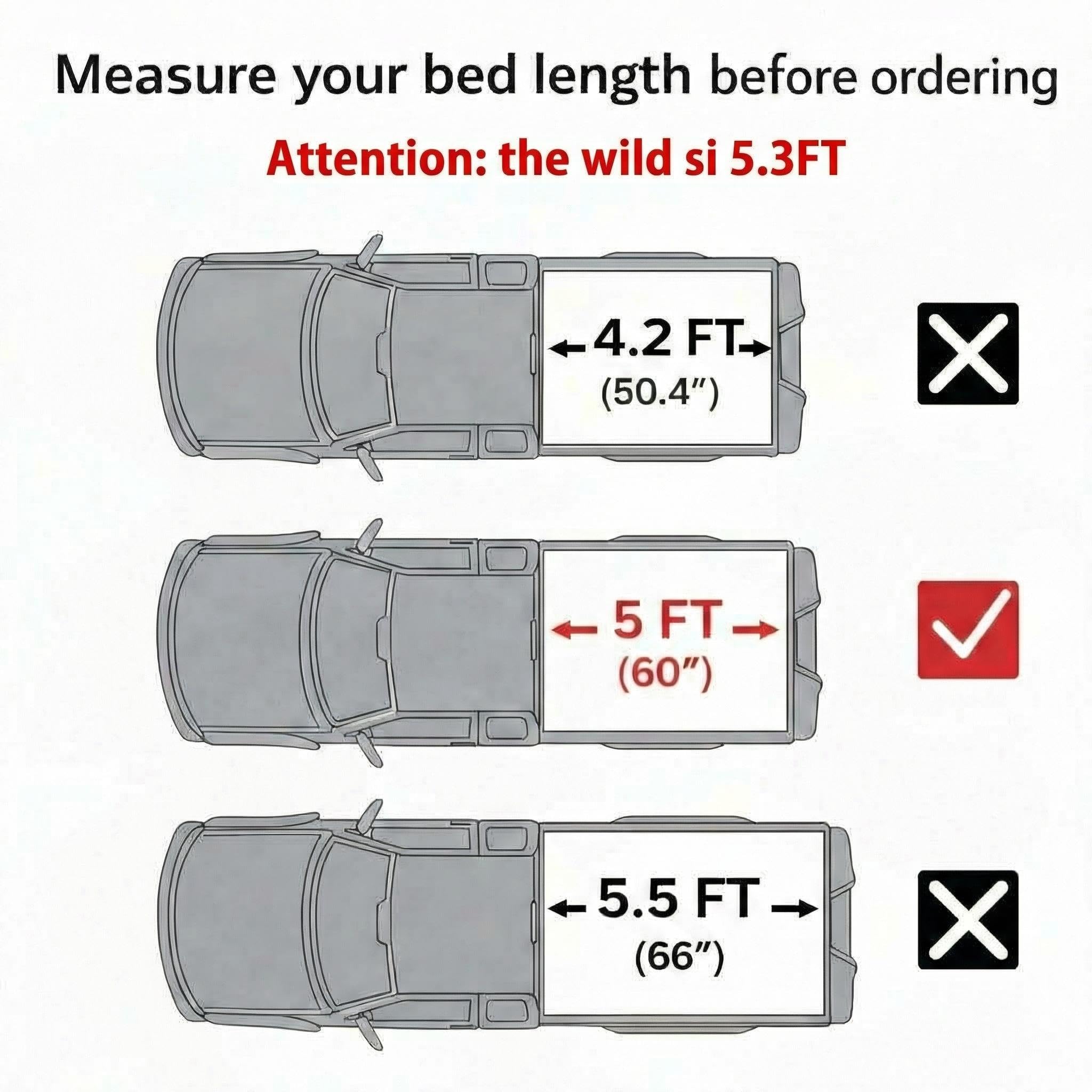 Garvee Hard Folding Truck Bed Tonneau Cover for 22-23 Ford Truck Bed, Zinc Aluminum Alloy, Tool-Free Installation, Secure Locking, Aerodynamic Design, Black
