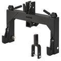 Garvee Heavy-Duty 3-Point Quick Hitch Adapter with 2" Receiver – Reinforced Rib – 3000 lbs Lift – No Bushing Needed – 5-Level Adjustable Bolt – Category 1 Tractor Attachment – Durable Metal – Black Powder Coated Finish