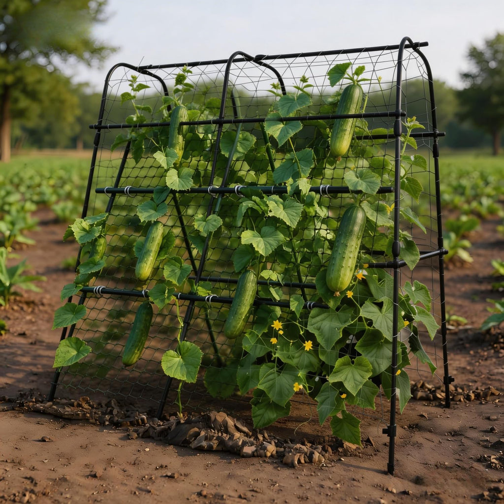 Garvee Metal Garden Arch Trellis with Rust-Resistant Connectors – Durable Support for Climbing Plants, Raised Beds, and Outdoor Garden Paths