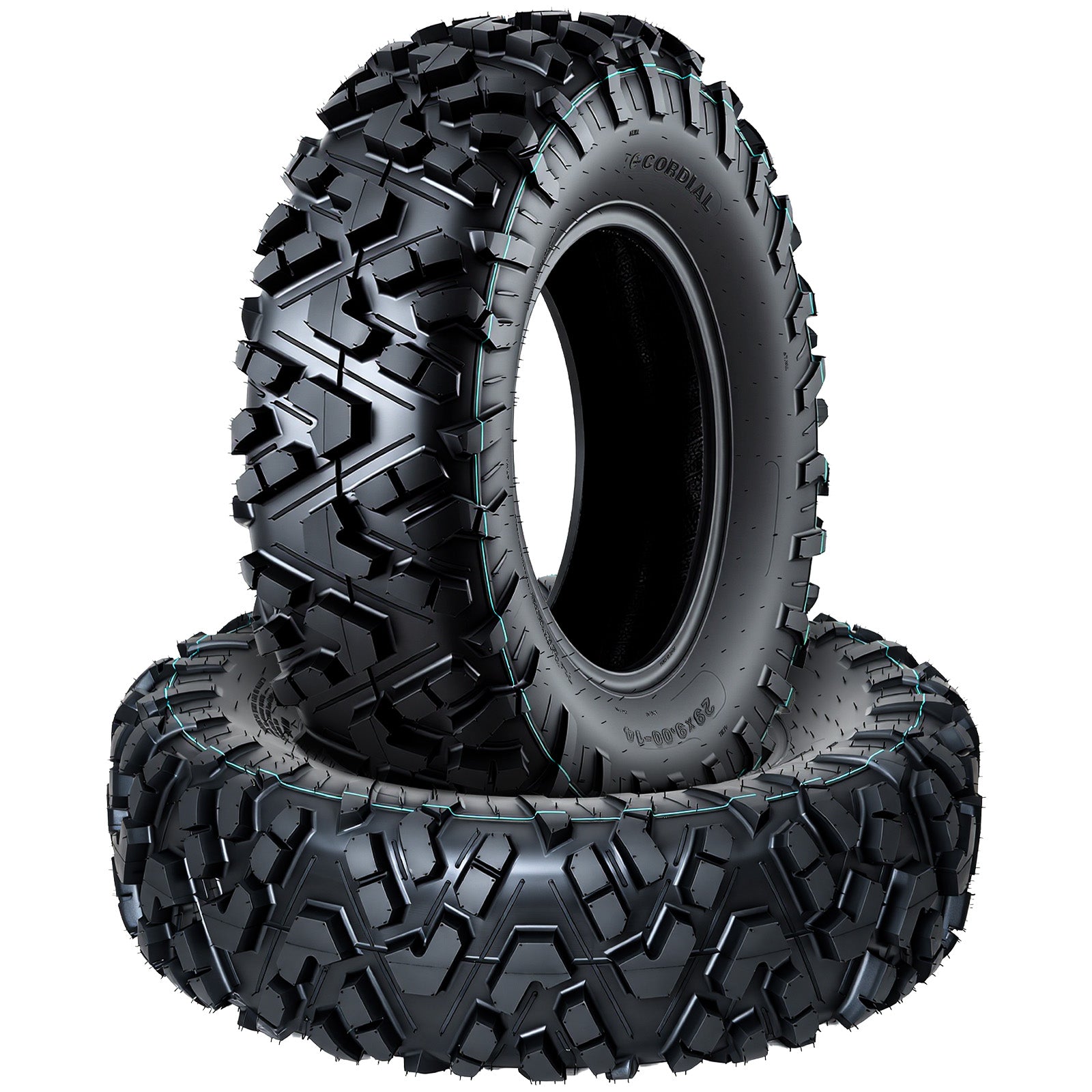 Garvee 29x9-14 29x9x14 ATV UTV Tires All-Terrain 6PR Tubeless Cut-Resistant Durable Off-Road Mud Sand Trail 2 Pack